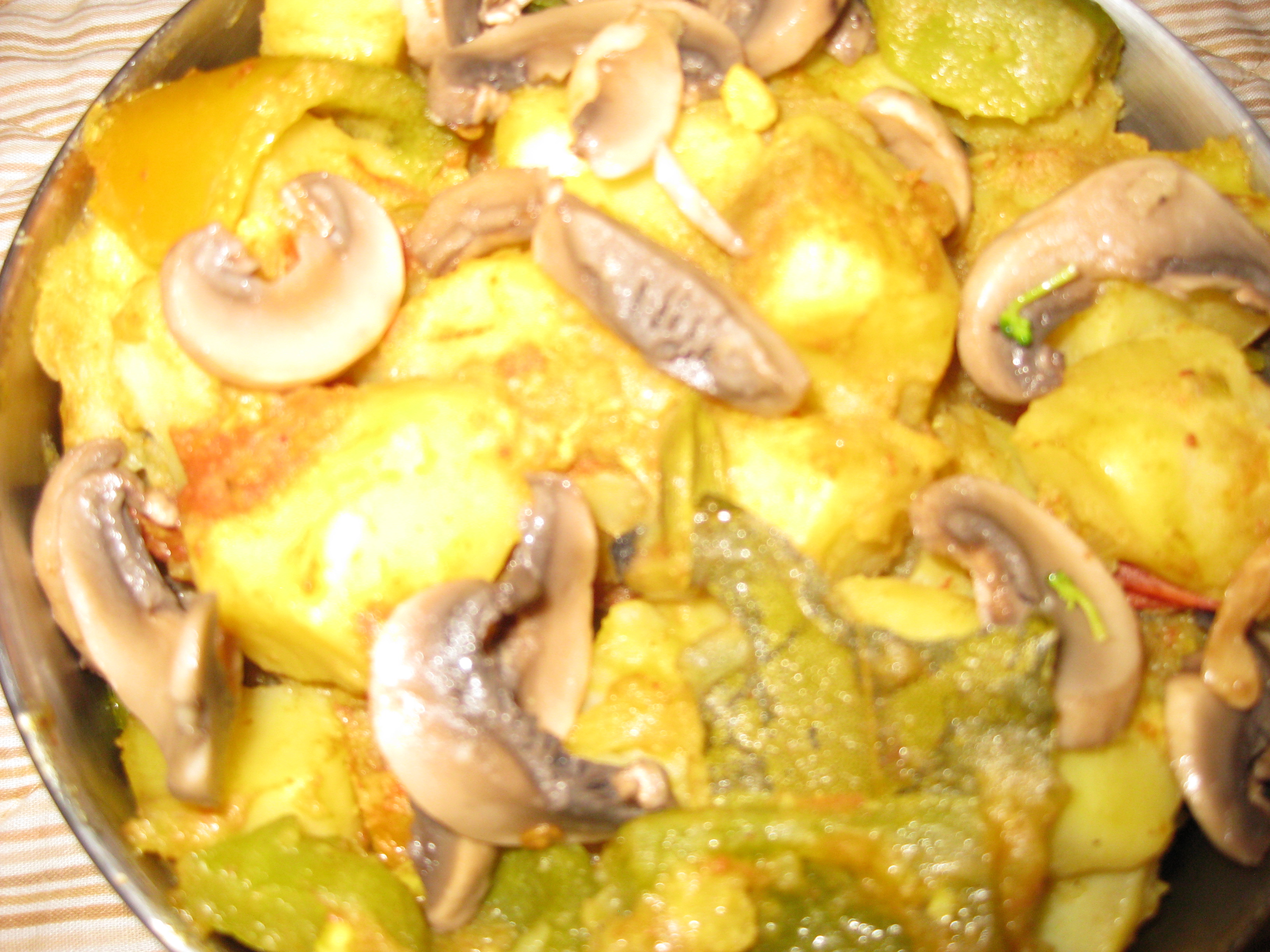 Potato Mushroom Curry